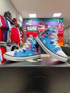 All Star Infantil Bota Azul Stitch - loja online