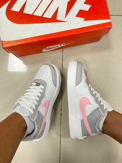 Nike Air Force Shadow Cinza/Rosa - loja online