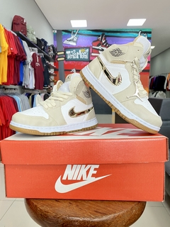 Nike Air Jordan 1 Infantil Dourado - loja online