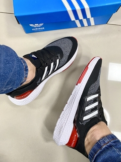 Adidas ultra boost preto/vermelho - loja online