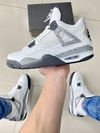 Air jordan 4 premium branco/preto