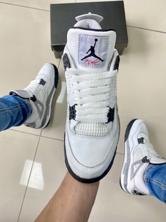 Air jordan 4 premium branco/preto na internet