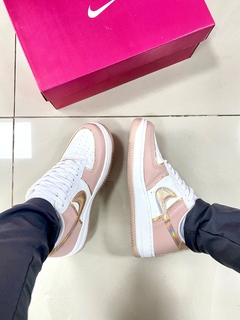 Air Force 1 Premium Rosa/Branco - loja online