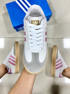 Adidas Samba Premium Branco/Rosa - comprar online