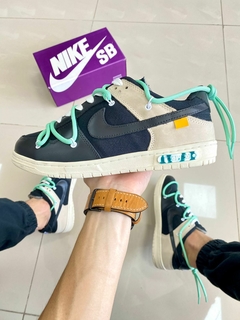 DUNK LOW PREMIUM OFF WHITE PRETO/VERDE