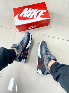 Nike Air Max 90 GRAFITE/laranja - Drop TM