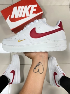 Air force 1 premium branco/vermelho