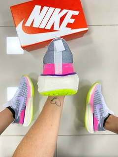 Nike Air Zoom Cinza/Rosa/Verde na internet