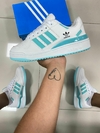 Adidas Forum Premium Branco/Verde Agua