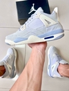 Nike Air Jordan 4 Cinza/Off-White