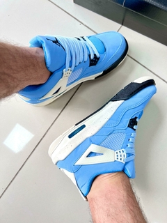 Nike Air Jordan 4 Azul Bebe/Off-White - loja online