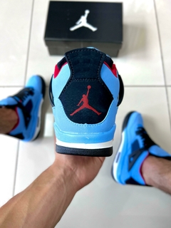 Nike Air Jordan 4 Azul Bebe/Preto na internet