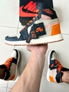 Air Jordan 1 Premium Bege/Laranja