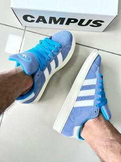 Adidas Campus Premium Azul Bebe - loja online