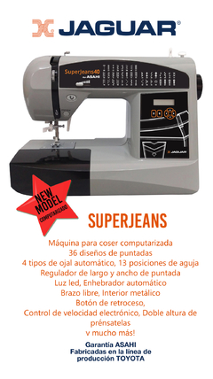 maquina de coser Jaguar Superjeans40 computarizada - comprar online