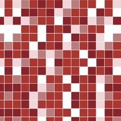Papel de Parede - Pastilhas - Vermelho com branco ( adesivo vinil autocolante ) ROLO - 0,60 Metros de Largura x 5,00 Metros de Altura.