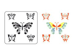 EQ STENCIL 30x30 (1005) mariposas