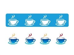 EQ STENCIL CHICO (704) COFFEE CUP