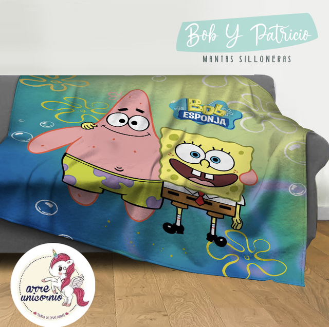 MANTA BOB ESPONJA PATRICIO - Comprar en Arre Unicornio