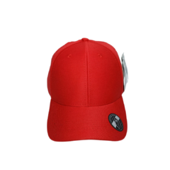 SNAPBACK LISO ABA CURVA VERMELHO