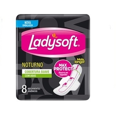 LADYSOFT ABSORVENTES SUAVE C/8 NOTURNO C/ABAS