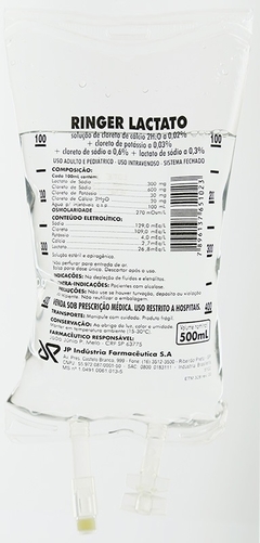 JP SOLUÇÃO INJETAVEL RINGER COM LACTATO 500 ML