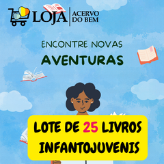 Lote 25 livros usados infantojuvenil