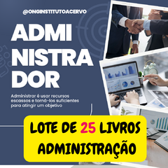 Lote de 25 livros usados de Administração