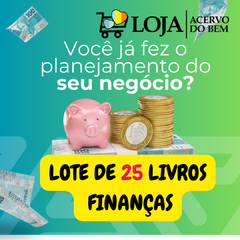 Lote de 25 livros usados de Finanças