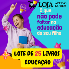 Lote 25 livros usados de Educação