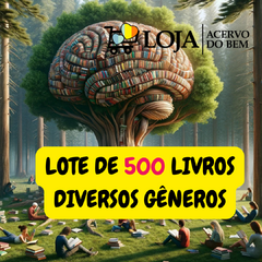 Lote 500 livros usados de diversos gêneros