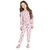 Pijama infantil manga longa, menina, raposa 10 anos, rosa.