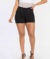 Short feminino adulto, preto, com elastano e botões.Bio Tipo. 24322 na internet