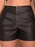 Short Couro Ecológico Preto M/G - loja online