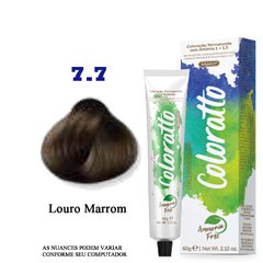 COLORATTO LOURO MAROM 7.7 - 60g (Choc.Claro) COLORAÇÃO SEM AMÔNIA