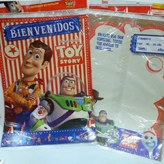 AFICHE BIENVENIDO LINEA TOY STORY X 2