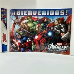 AFICHE BIENVENIDO LINEA AVENGERS X 2