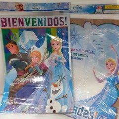 AFICHE BIENVENIDO LINEA FROZEN X2