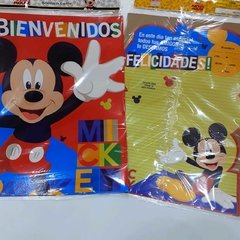 AFICHE BIENVENIDO MICKEY X 2