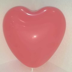 GLOBO CORAZON LATEX ROJO X 1