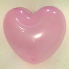 GLOBO CORAZON LATEX ROSA X 1