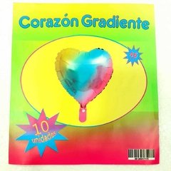 GLOBO METAL CORAZON MULTI 46CM X 10