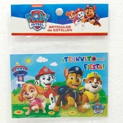 INVITACION LINEA PAW PATROL