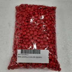 MINI LENTEJA COLOR 250GR ROJA