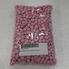 MINI LENTEJA COLOR 250GR ROSA