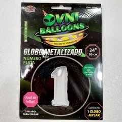 GLOBO NUMERO 34" METAL N1 OVNI