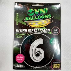 GLOBO NUMERO 34" METAL N6