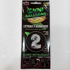 GLOBO NUMERO 14" METAL N2