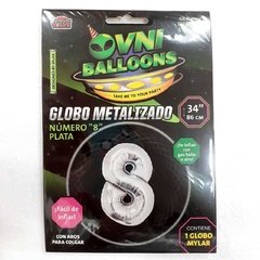 GLOBO NUMERO 34" METAL N8