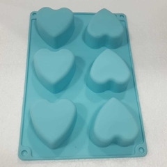 MOLDE SILICONA CORAZON X 6 RP5082